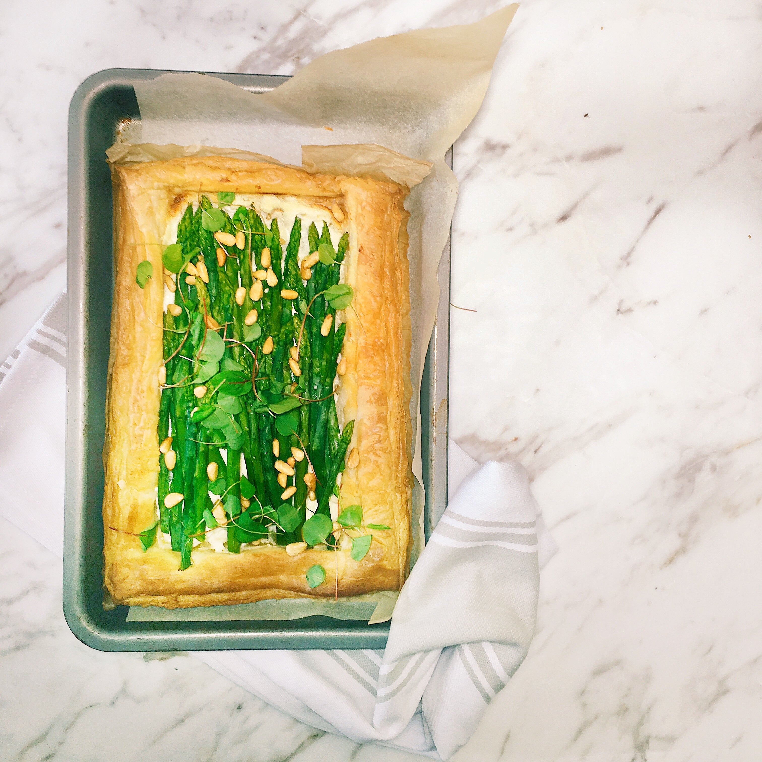 Asparagus & Goats cheese tart The Social Kitchen