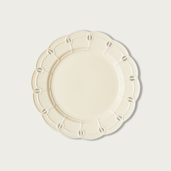 Cream Grace Dinner Plate