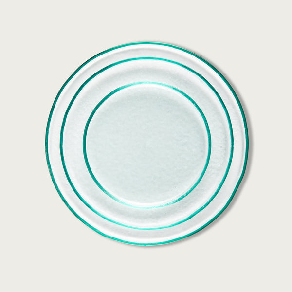 Modern Clear Glass Dinner plate
