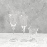 Tulip Swirl White Wine Glass