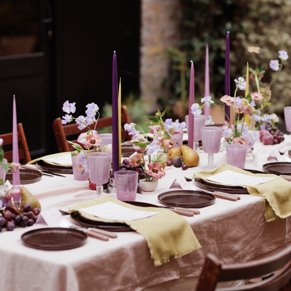 Lilac Bubble Wine Glass