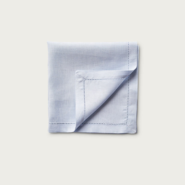 Baby Blue Hem Stitch Napkin