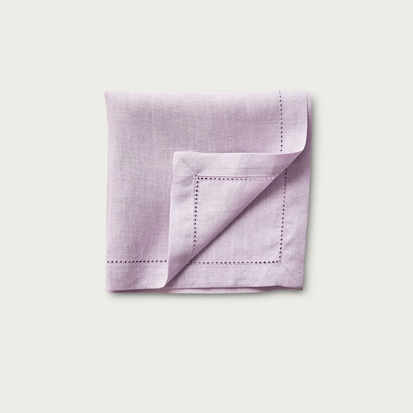 Lilac Hem Stitch Napkin