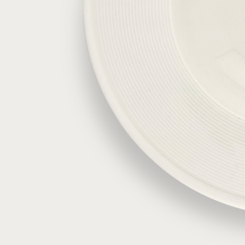 Linear Cream Bowl Plates 25cm