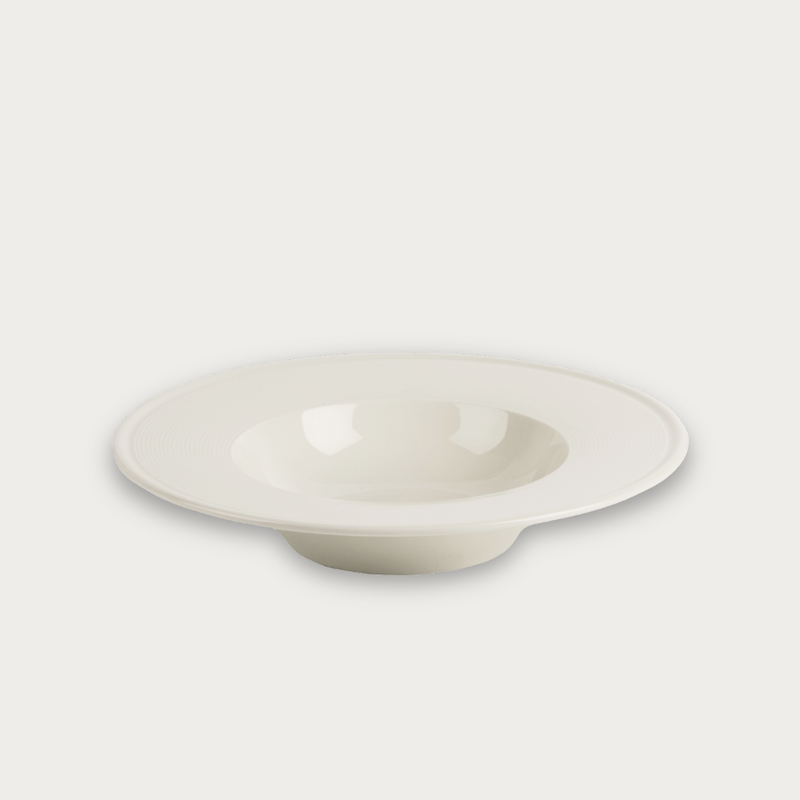 Linear Cream Bowl Plates 25cm