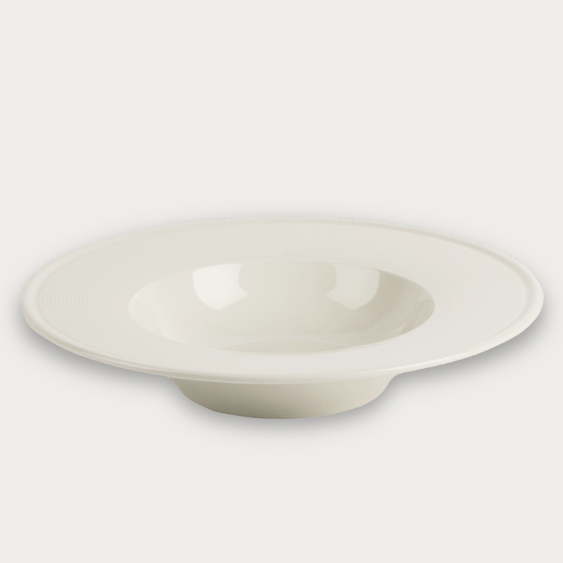 Linear Cream Bowl Plates 30cm
