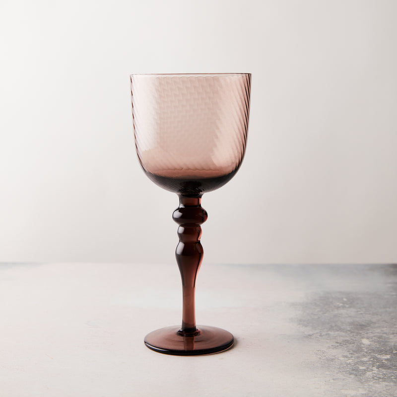 Burnt Chestnut Jewel Wine Glass