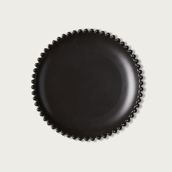 Black Bead Dinner Plate