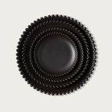 Black Bead Dessert Plate