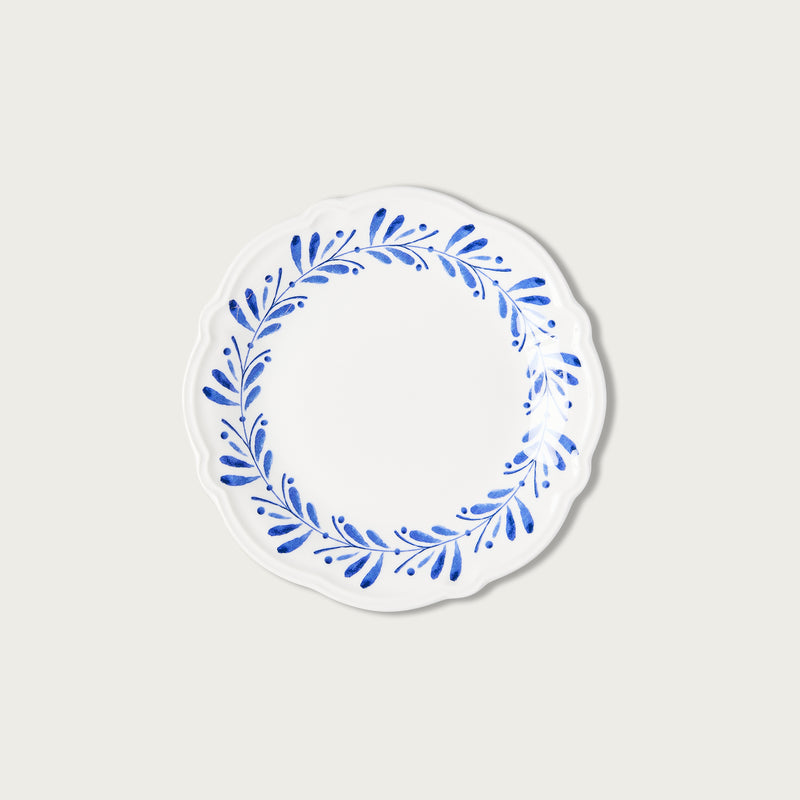 Blue Garland Dessert Plate