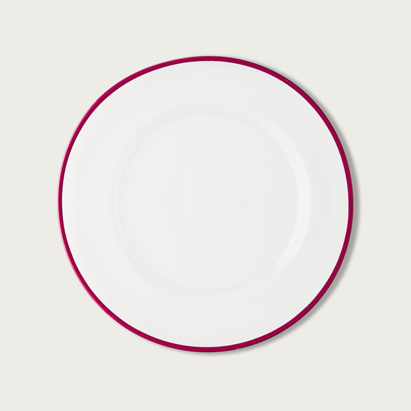 Cerise Halo Glass Charger Plate
