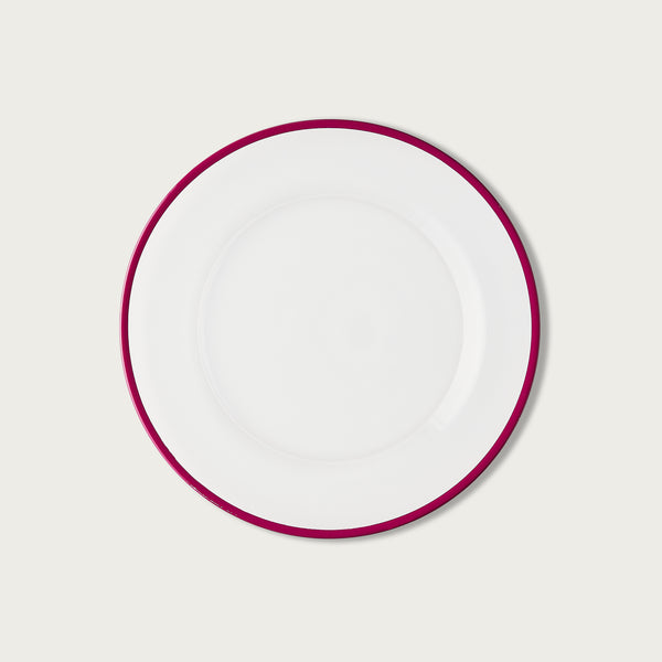 Cerise Halo Glass Dinner Plate