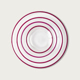 Cerise Halo Glass Charger Plate