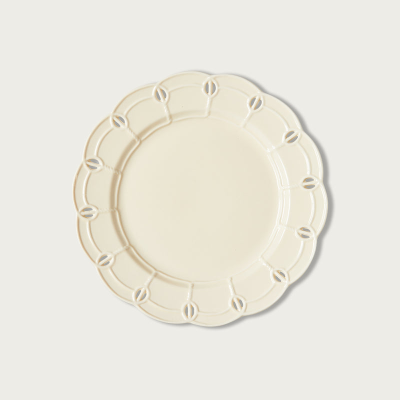 Cream Grace Dinner Plate