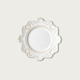 Cream Shell Dessert Plate