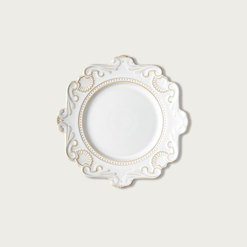 Cream Shell Dessert Plate
