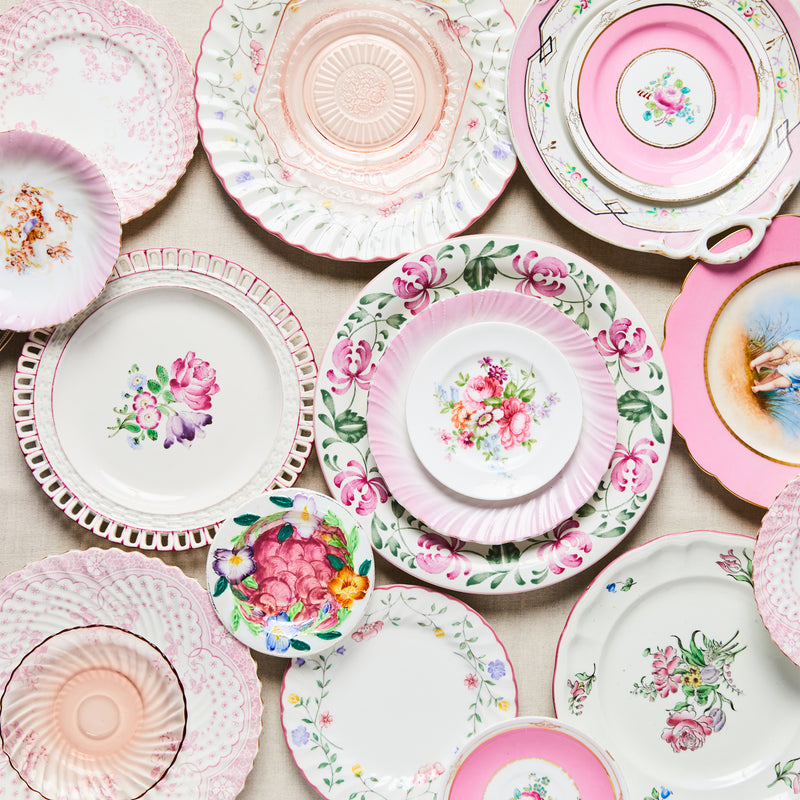 Pink Vintage Dinner Plate – The Social Kitchen