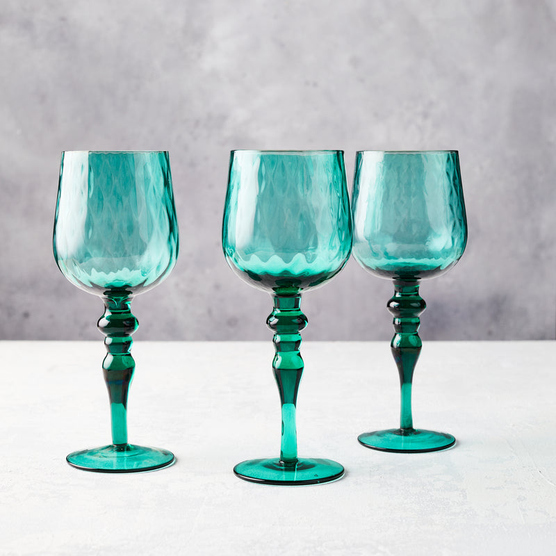Emerald Jewel Wine Glass