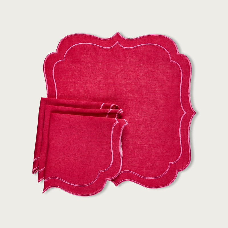 Fuchsia Napkin Arabesque