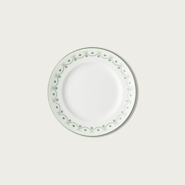 Green Vintage Bread Plate