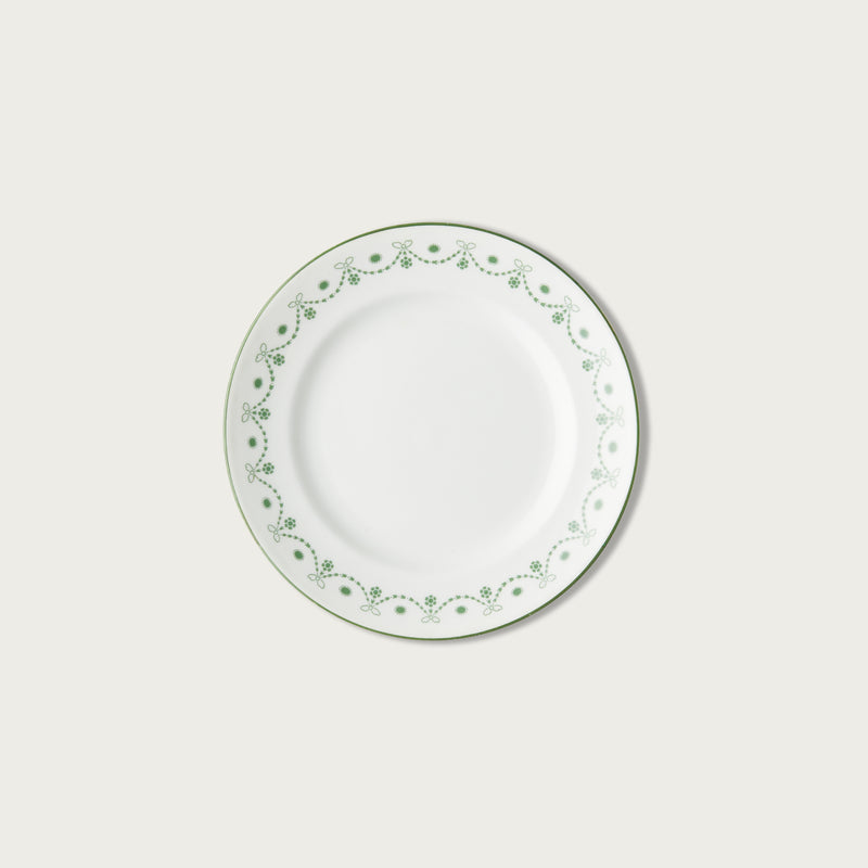 Green Vintage Bread Plate