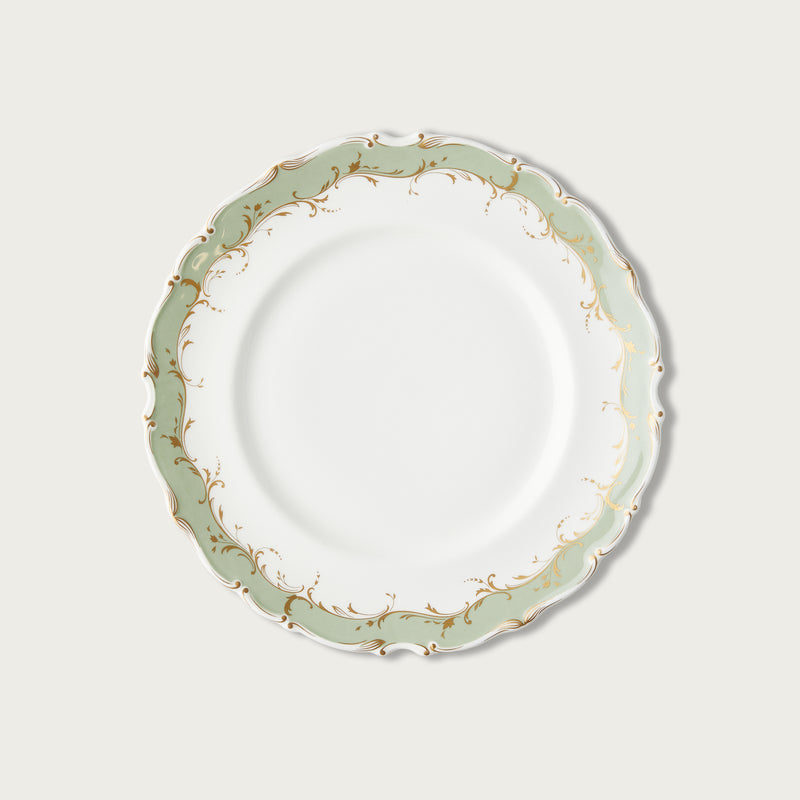Green Vintage Dinner Plate