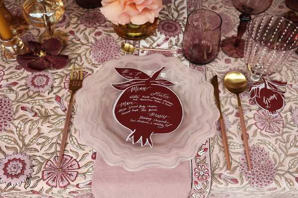 Pretty Pink Marble Dinner Plate