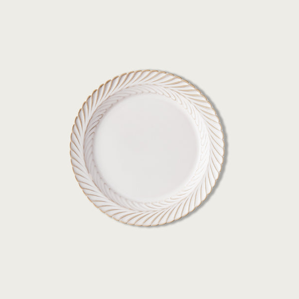 Ivory Braid Dessert Plate