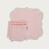 Light Pink Napkin Arabesque