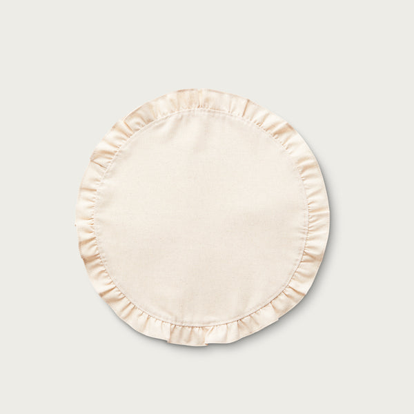 Natural Ruffle Round Placemat