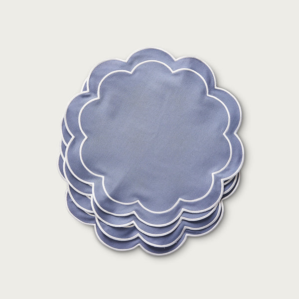 Blue Placemat Scallop