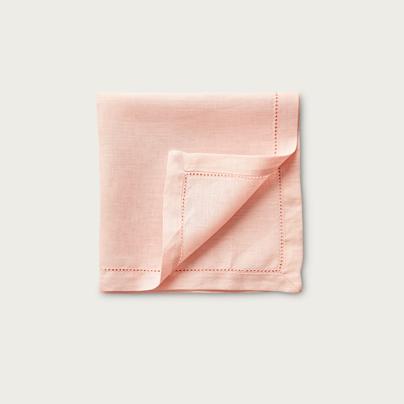 Baby Pink Hem Stitch Napkin