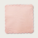 Pink Stripe Scallop Napkin