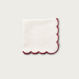 Cherry Trim Scallop Napkin