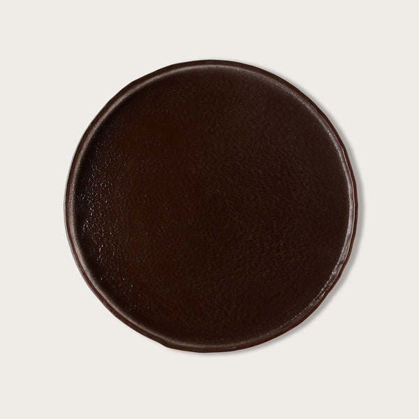 Modern Cacao Glass Charger Plate
