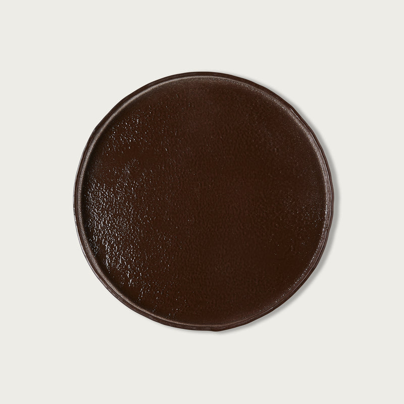 Modern Cacao Glass Dinner Plate