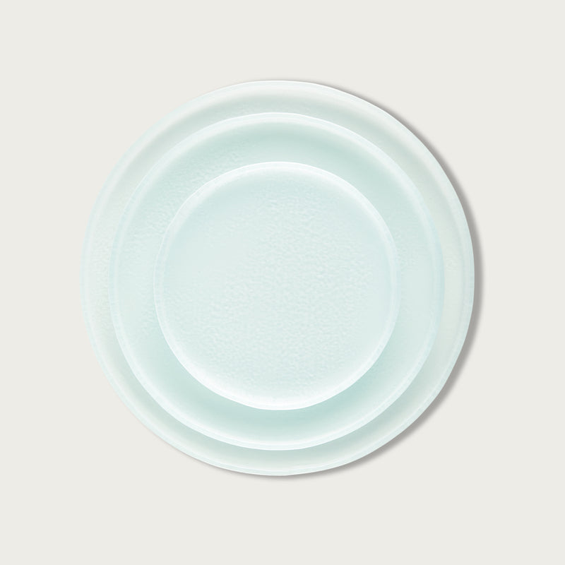 Modern Chalk Glass Dessert Plate