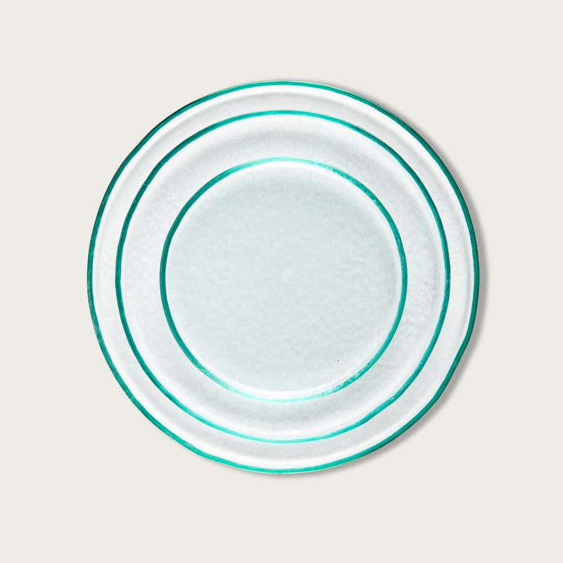 Modern Clear Glass Dessert plate