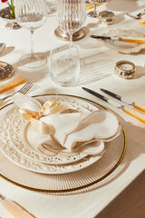 White Lace Dinner Plate