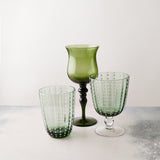 Pine Green Perle Wine Glass