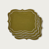 Olive Green Placemat Arabesque