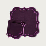 Plum Napkin Arabesque