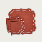 Rust Napkin Arabesque