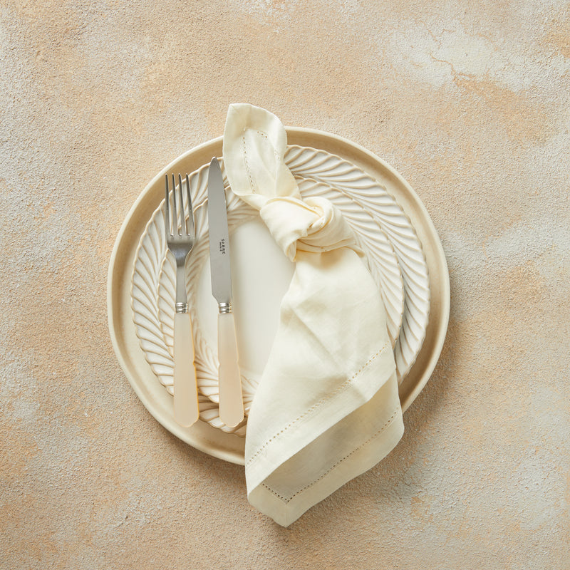 Cream Hem Stitch Napkin