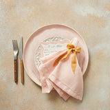 Baby Pink Hem Stitch Napkin