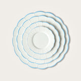 Sky Blue Scallop Charger Plate