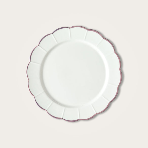 Lilac Scallop Dinner Plate