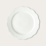 White Scallop Charger Plate