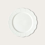 White Scallop Dinner Plate