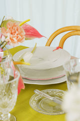 Pink Scallop Dinner Plate